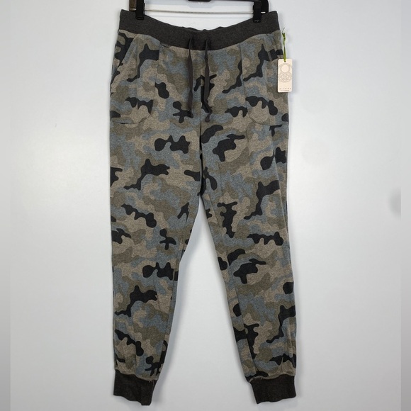 NWT TE VERDE Women’s Camo Pullon Jogger Pants Plus Sz Large L Loungewear Soft - Picture 1 of 9
